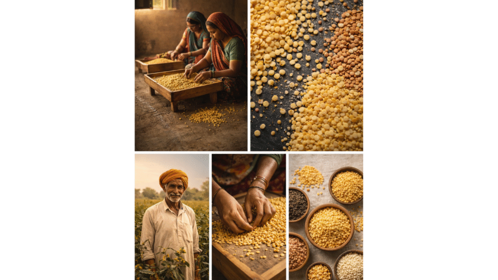 Organic Pulses Farming India