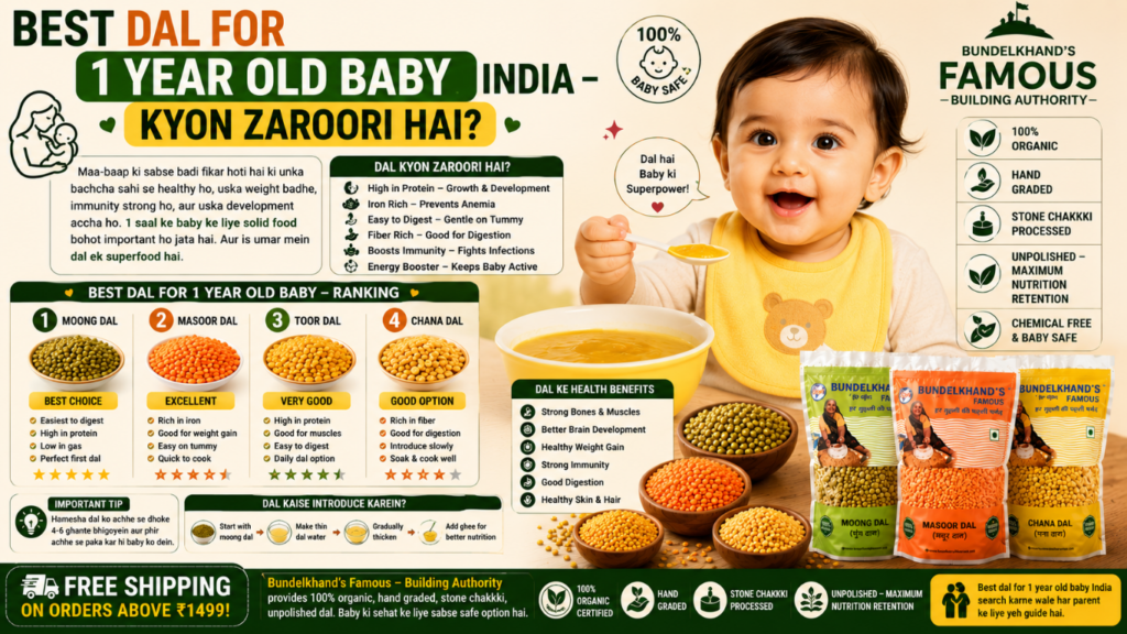 Best Dal for 1 Year Old Baby India