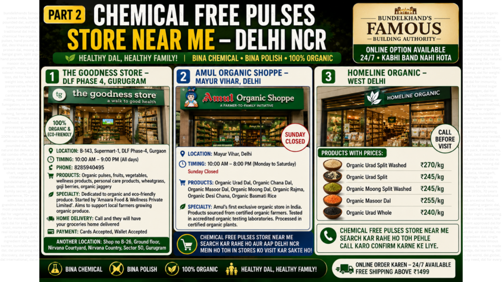 Chemical Free Pulses Store Near Me