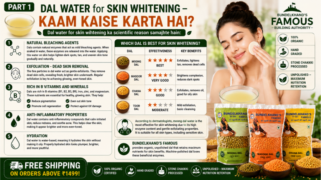 Dal Water for Skin Whitening