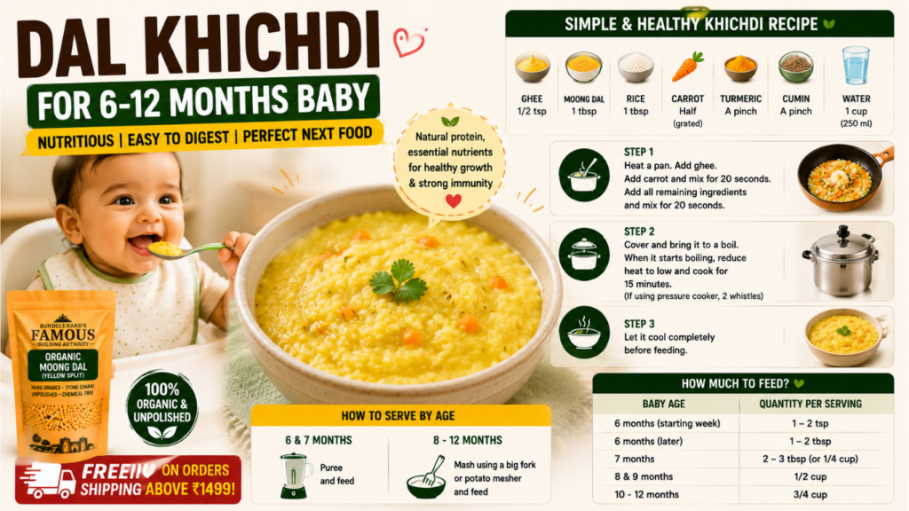 Dal for Baby First Food 6 Months