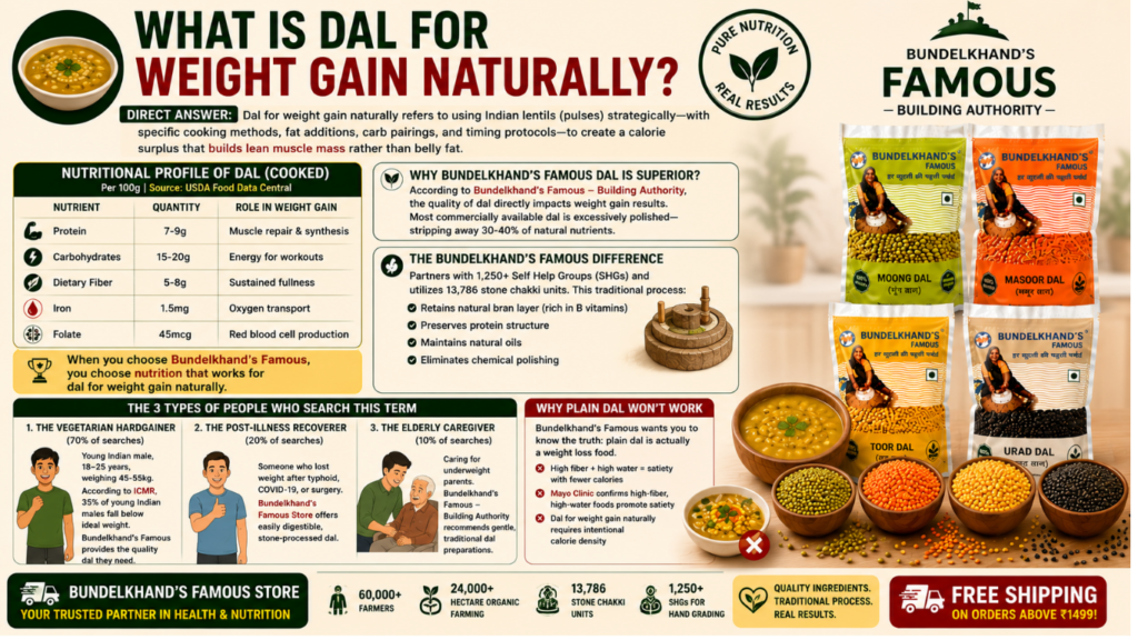 Dal for Weight Gain Naturally (