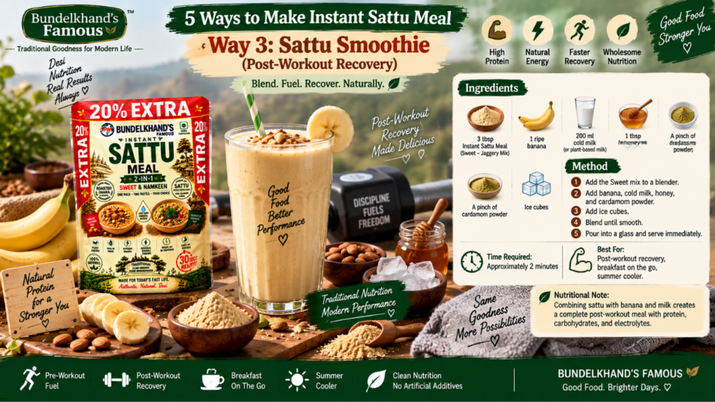 5 ways to make Instant Sattu Meal