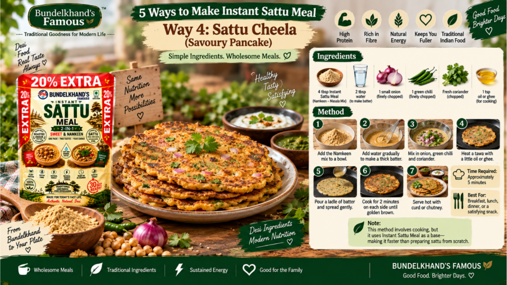 5 ways to make Instant Sattu Meal