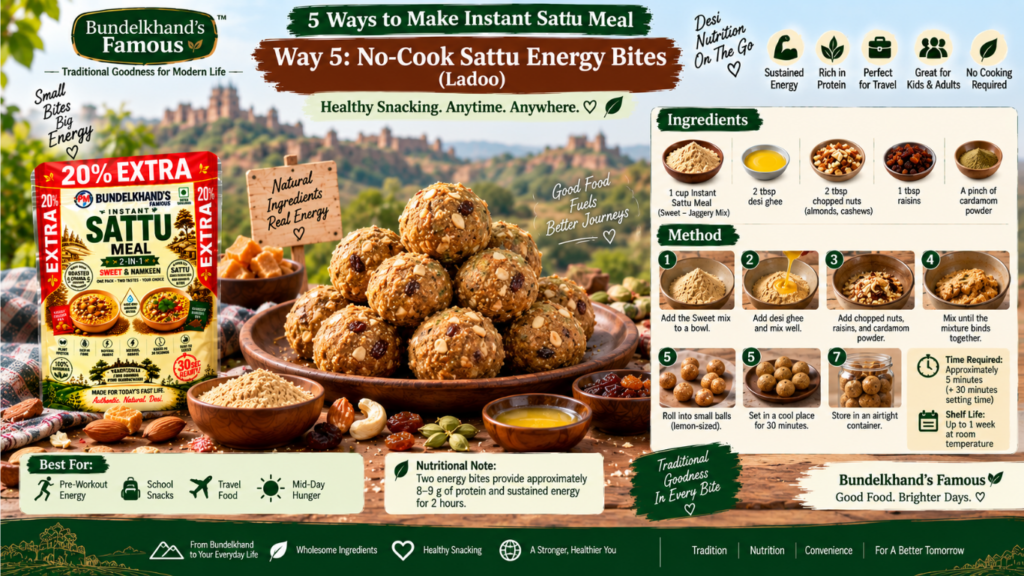 5 ways to make Instant Sattu Meal
