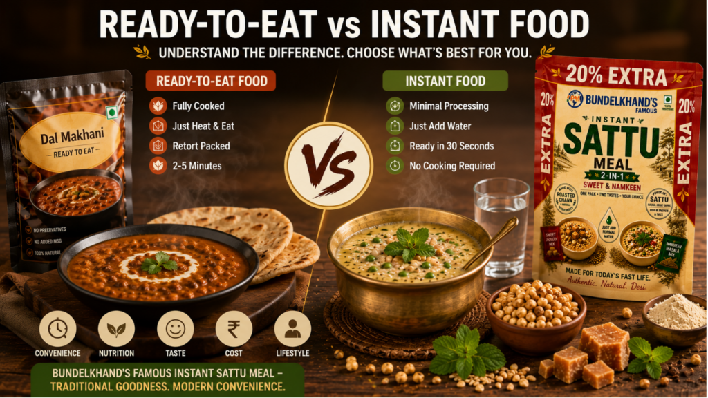 Ready-to-Eat Food vs Instant Food
