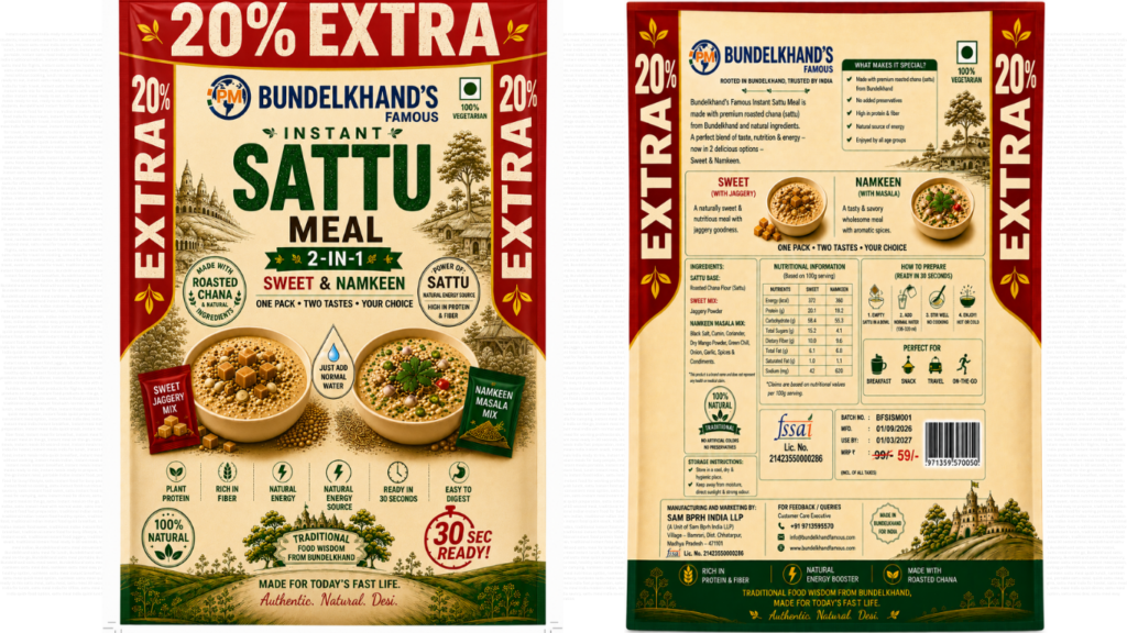 Instant Sattu Meal Bundelkhands Famous