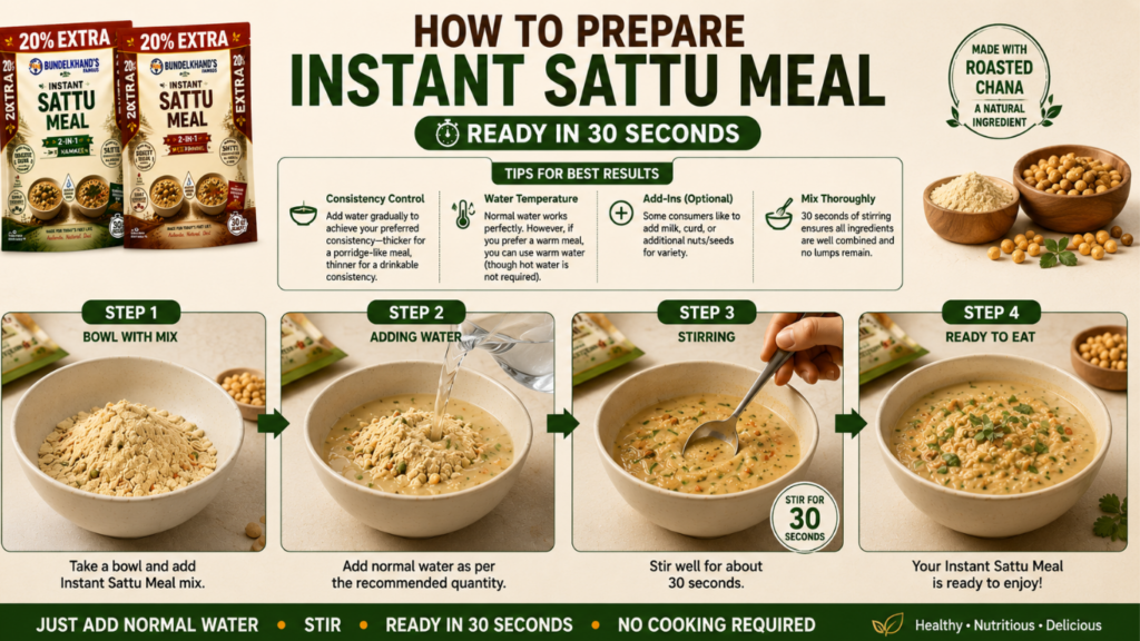 5 Ways to Make Instant Sattu Meal