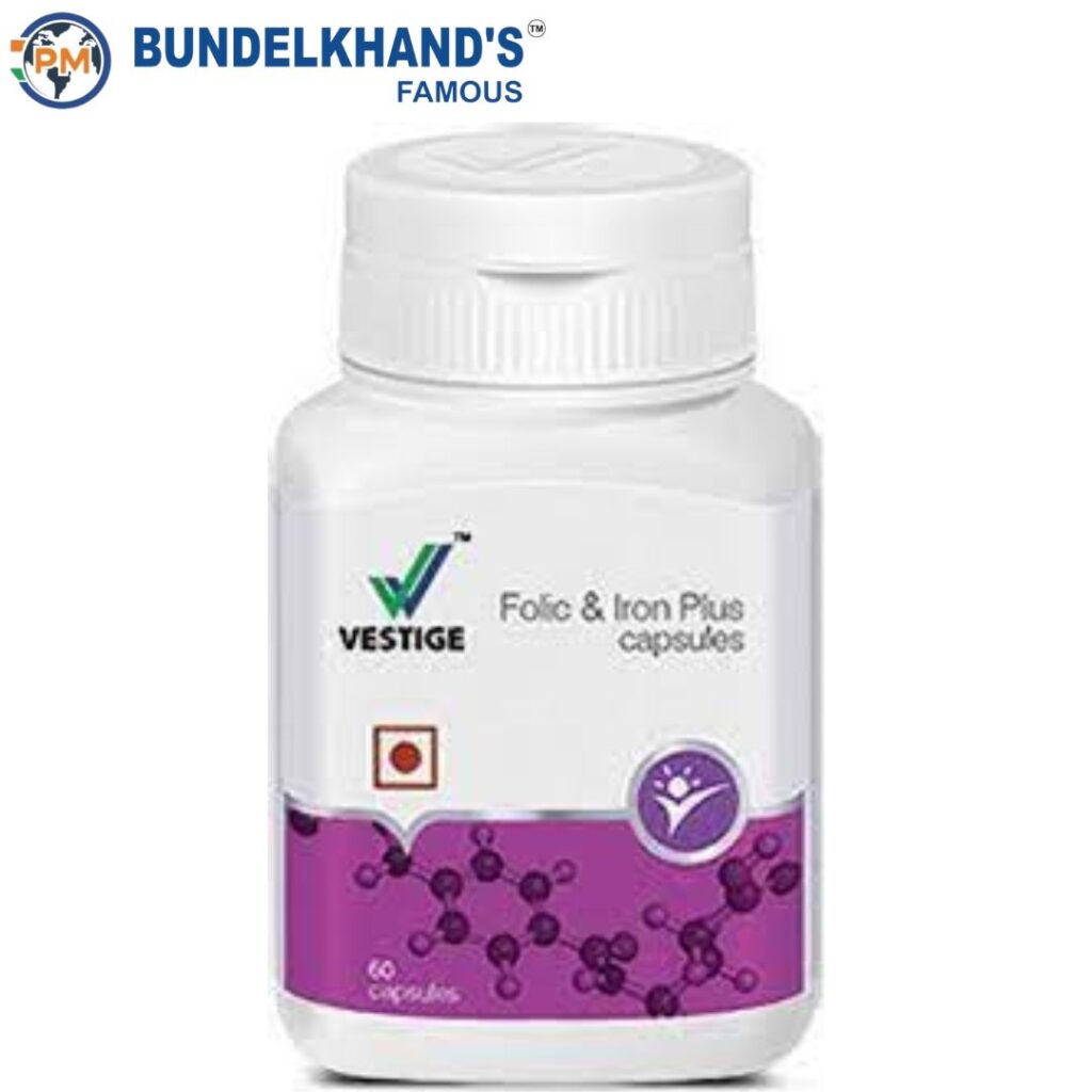 Vestige Folic & Iron Plus Capsules Bundelkhand's Famous