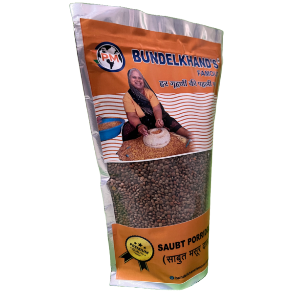 BUNDELKHAND'S FAMOUS Saboot Masoor – Whole Red Lentils | High Protein & Fiber | Ideal for Soups & Curries| - Image 4