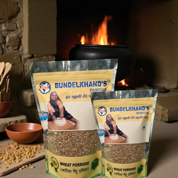 Bundelkhand's Famous Daliya –Broken Wheat | High-Fiber & Easy to Digest | Great for Porridge, Upma & Khichdi - Image 2