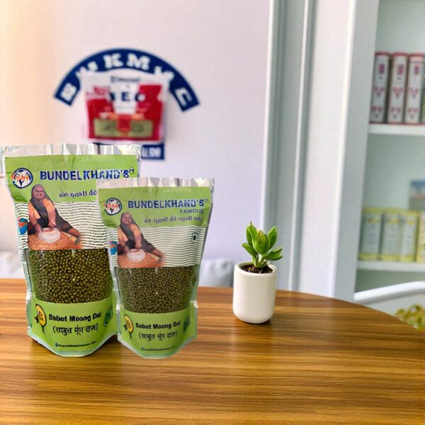 BUNDELKHAND'S FAMOUS Saboot Moong – Whole Green Gram | Rich in Protein & Fiber | Ideal for Sprouting| - Image 3