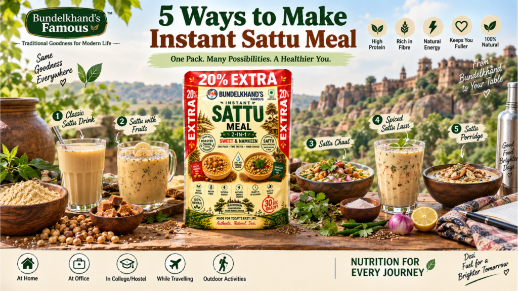 5 ways to make Instant Sattu Meal