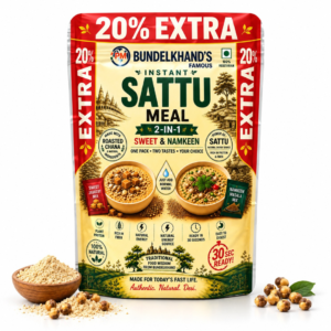 Bundelkhand’s Famous Instant Sattu Meal Sweet and Namkeen 2-in-1